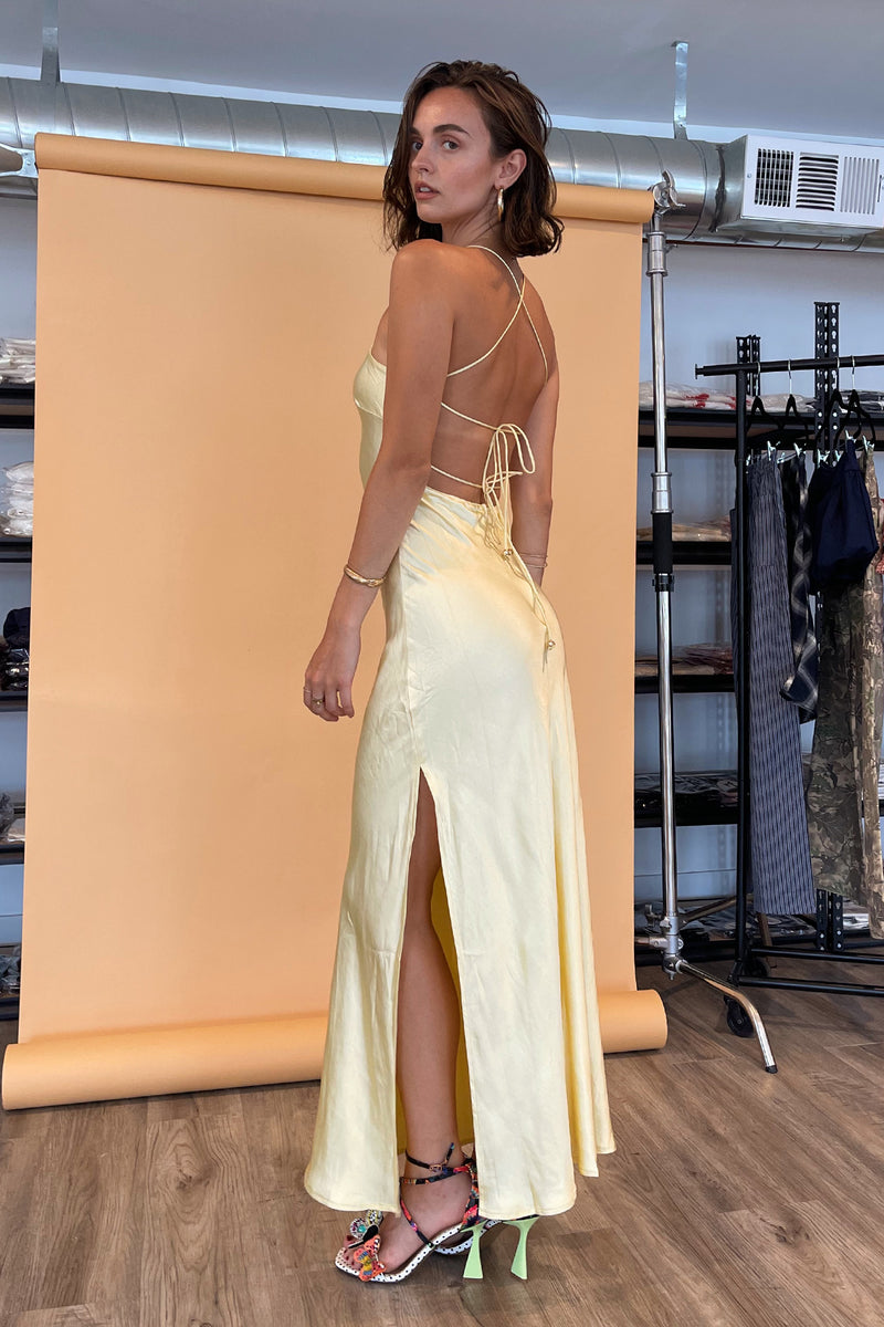 Tuscan Sun Yellow Maxi Dress