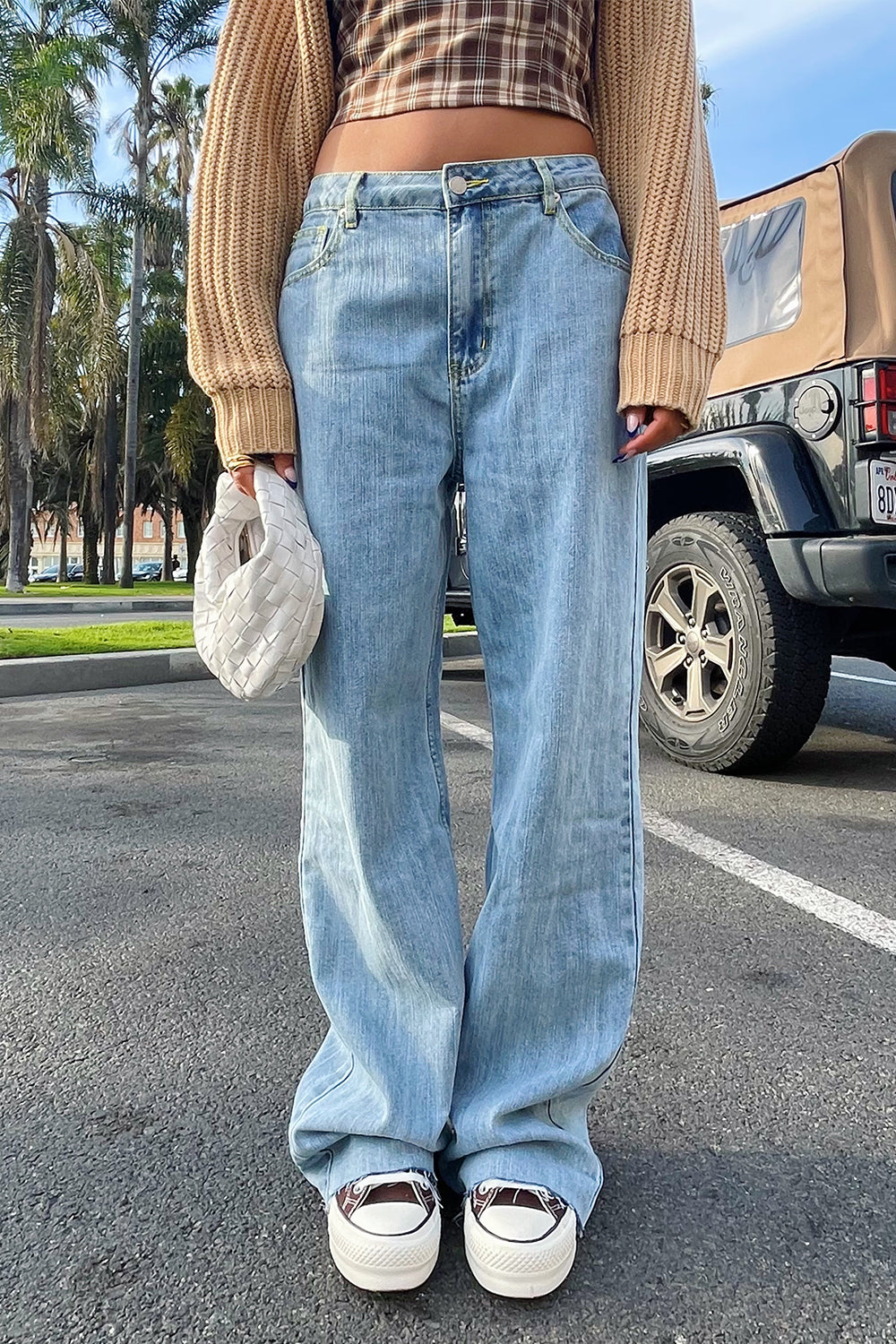 Before Anyone Else Light Wash Baggy Jeans