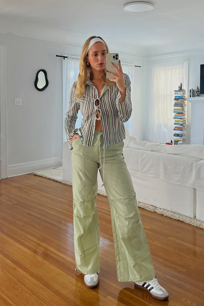 Style File Sage Parachute Pants